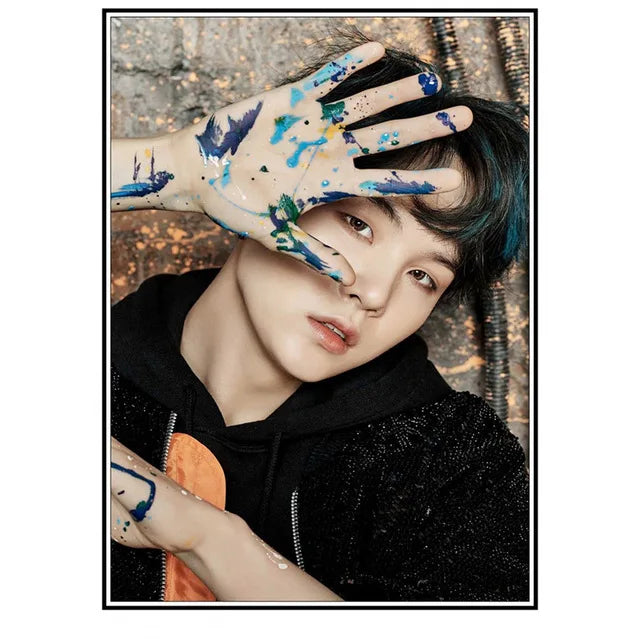 Kpop  Korean Boys Idol Music Group Star Poster and Prints Vintage Pictures Canvas Painting Nordic Style Wall Art Room Home Decor