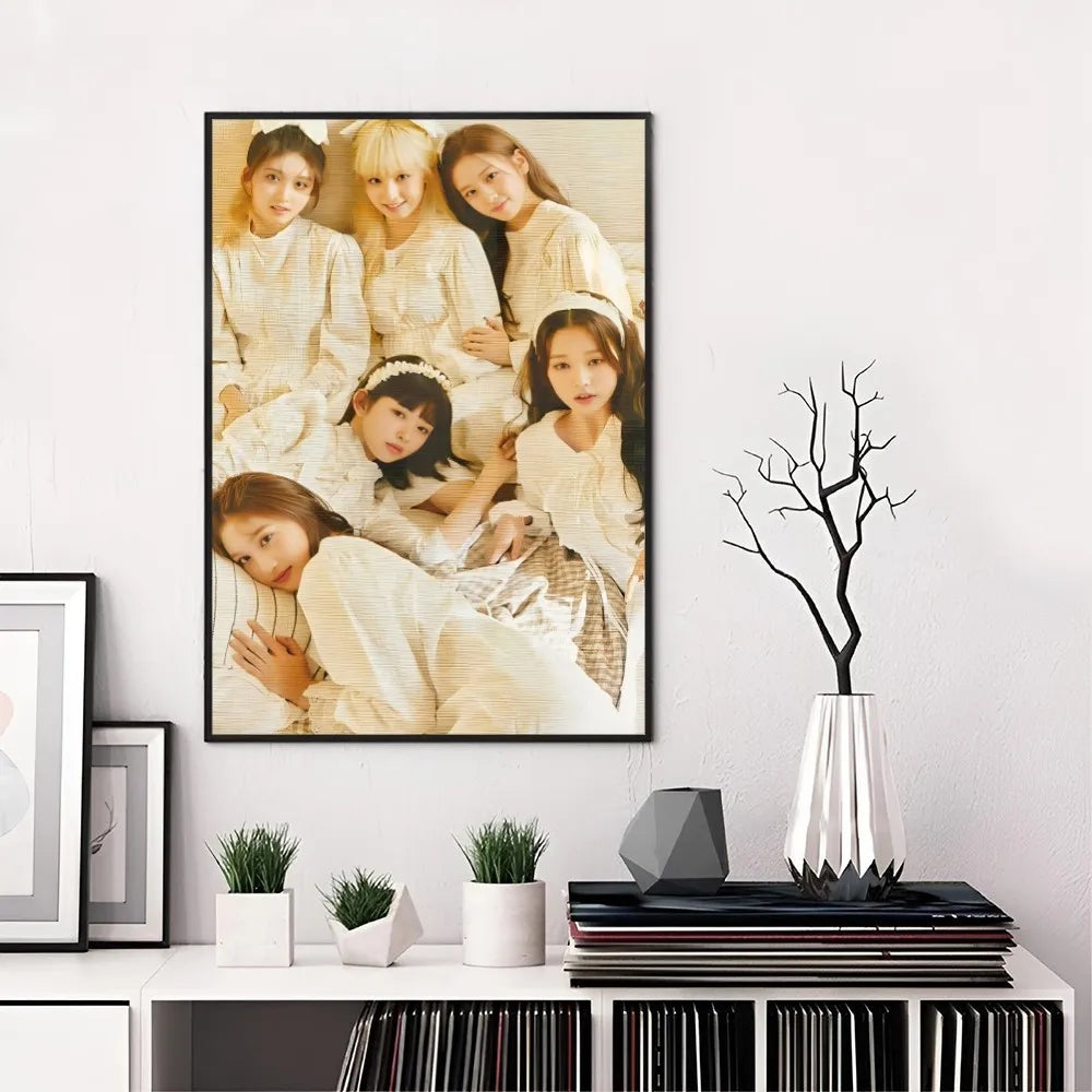 Kpop ive Poster Paper Print Home Living Room Bedroom Entrance Bar Restaurant Cafe Art canvas painting Decoration