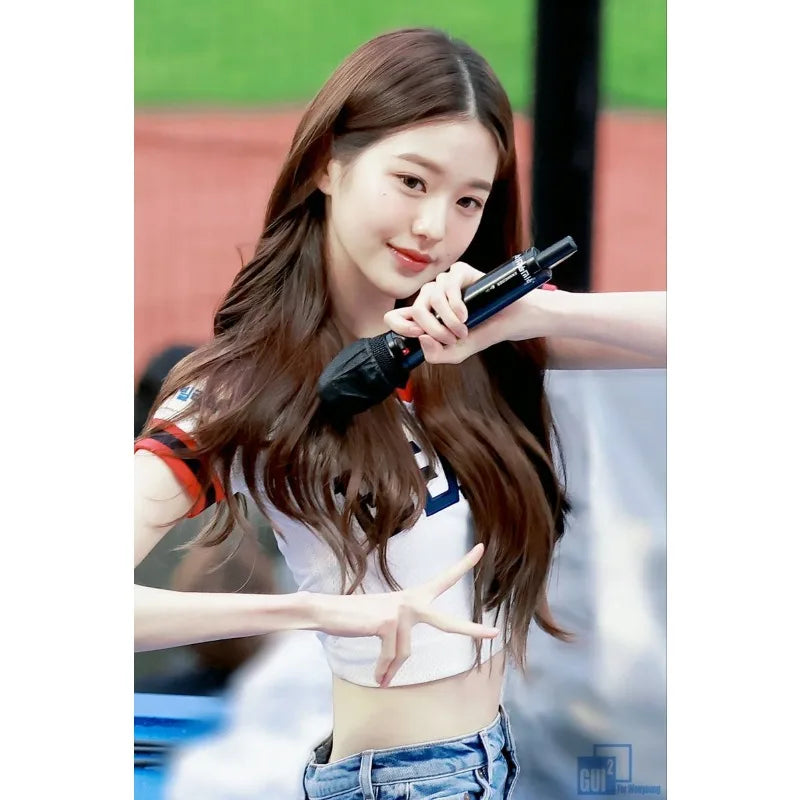 Korean Ive Group Jang Won Young Poster Singer Star Beautiful Girl Idol Canvas Painting Wall Art Living Room Home Decor Fans Gift