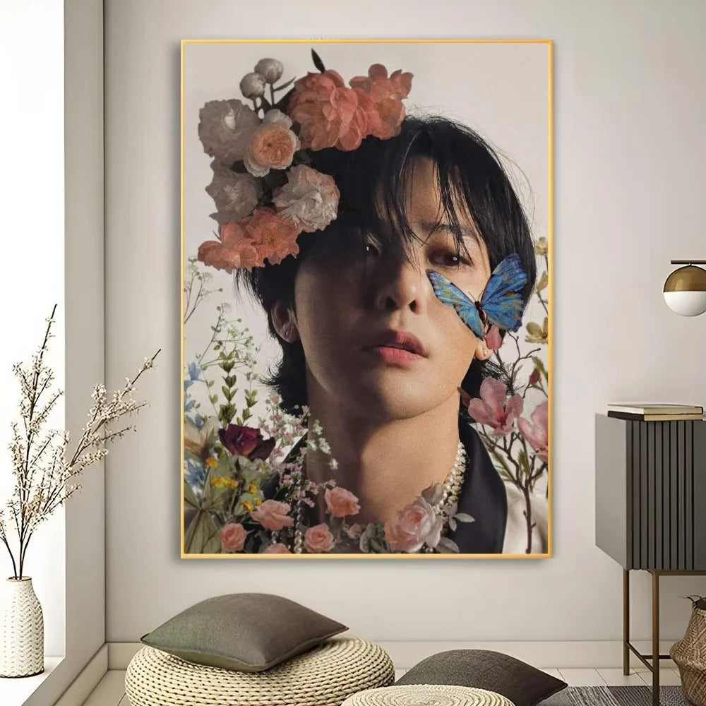 Korean Male Singer Star G-G-D-Dragon Poster Poster Art Print Bar Living Room Furniture Decor