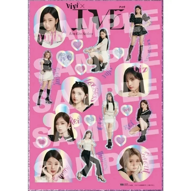 Kpop IVE Poster Wall Art Studio Album I’ve IVE Korean Fashion Cute Group Idol Picture Canvas Painting Room Home Decor Fans Gift