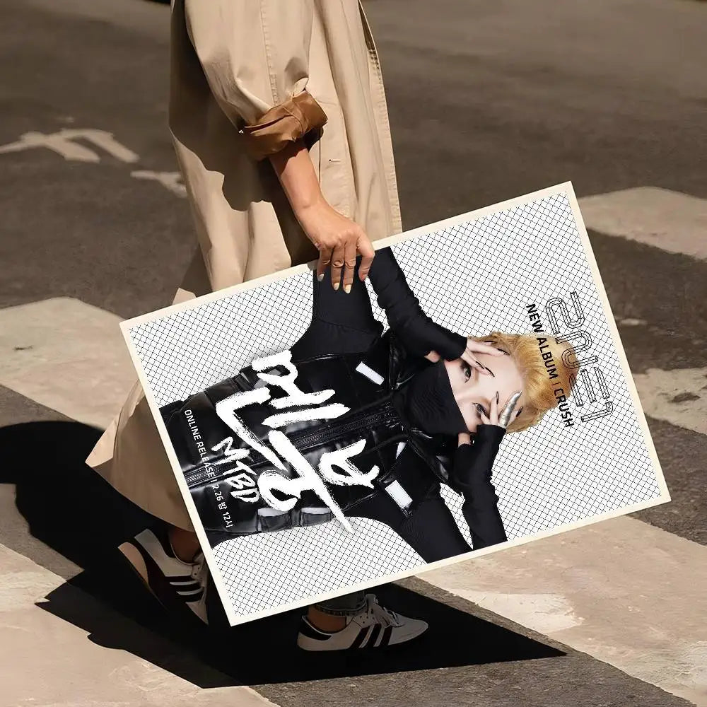 Kpop 2-2NE1 Whitepaper Poster Waterproof Paper Sticker Coffee House Bar Aesthetic Art Wall Painting
