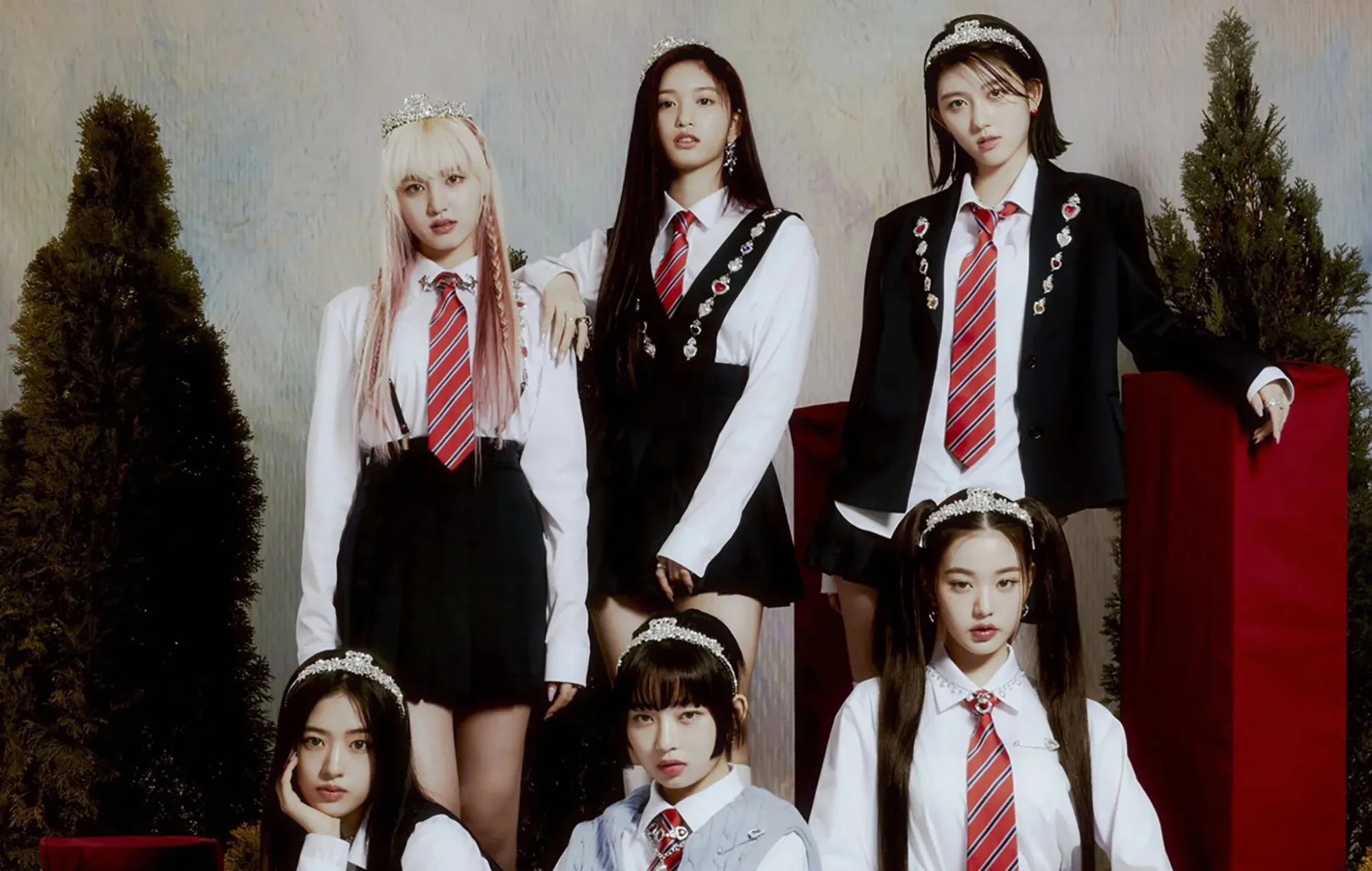 Kpop IVE Poster Wall Art Studio Album I’ve IVE Korean Fashion Cute Group Idol Picture Canvas Painting Room Home Decor Fans Gift