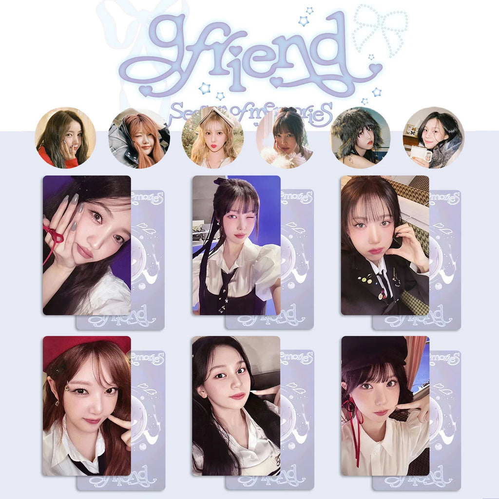 KPOP GFRIEND 10th Anniversary Season of Memories Photocard High Quality Double Sides Printing LOMO Card Sojeong Yerin Yuju Gifts