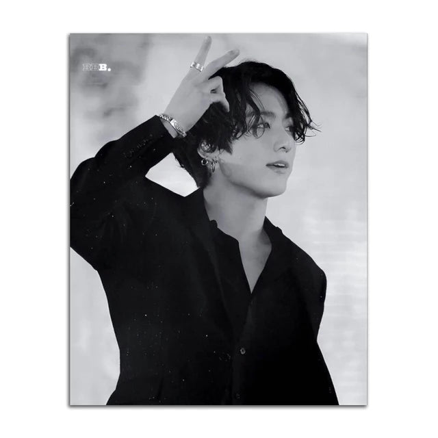 Kpop  Korean Boys Idol Music Group Star Poster and Prints Vintage Pictures Canvas Painting Nordic Style Wall Art Room Home Decor