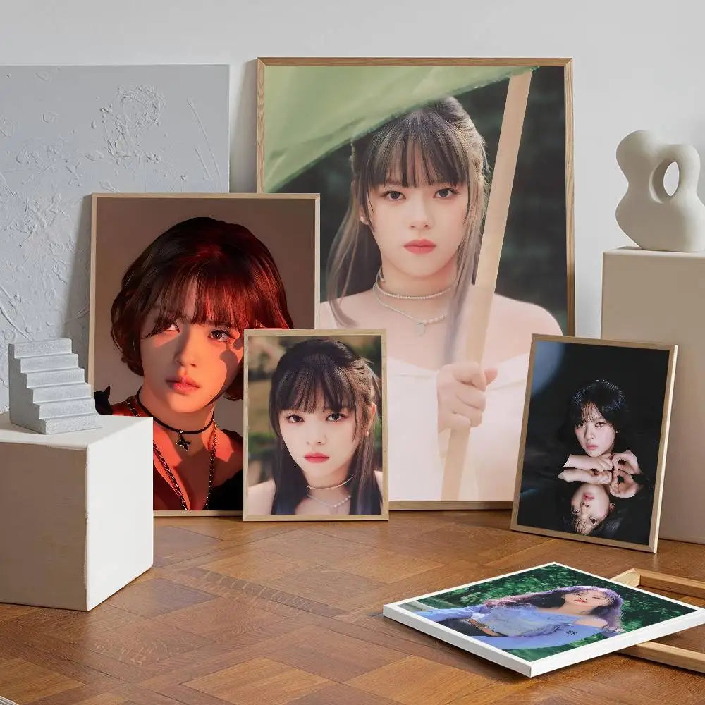 KPOP T-TWICE Jeongyeon  Poster Self-adhesive Art Waterproof Paper Sticker Coffee House Bar Room Wall Decor