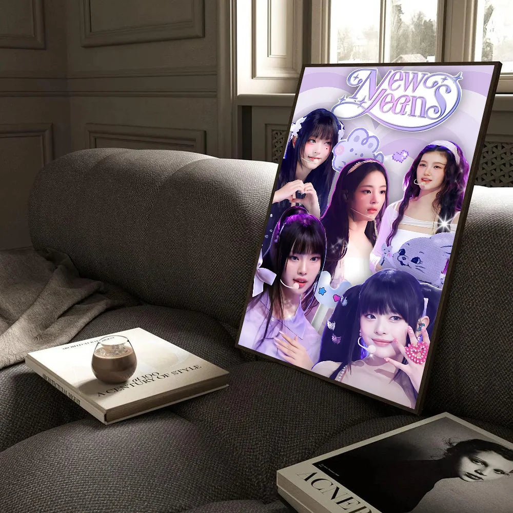 K-Kpop N-New J-Jeans Classic Vintage Posters Whitepaper Prints Posters Artwork Kawaii Room Decor