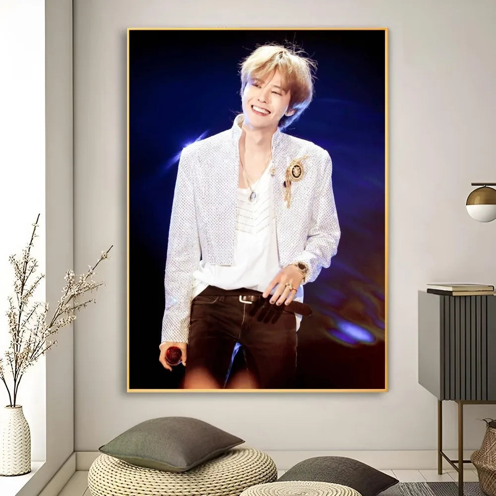 Korean Male Singer Star G-G-D-Dragon Poster Poster Art Print Bar Living Room Furniture Decor