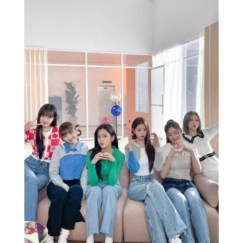 Kpop IVE Poster Wall Art Studio Album I’ve IVE Korean Fashion Cute Group Idol Picture Canvas Painting Room Home Decor Fans Gift