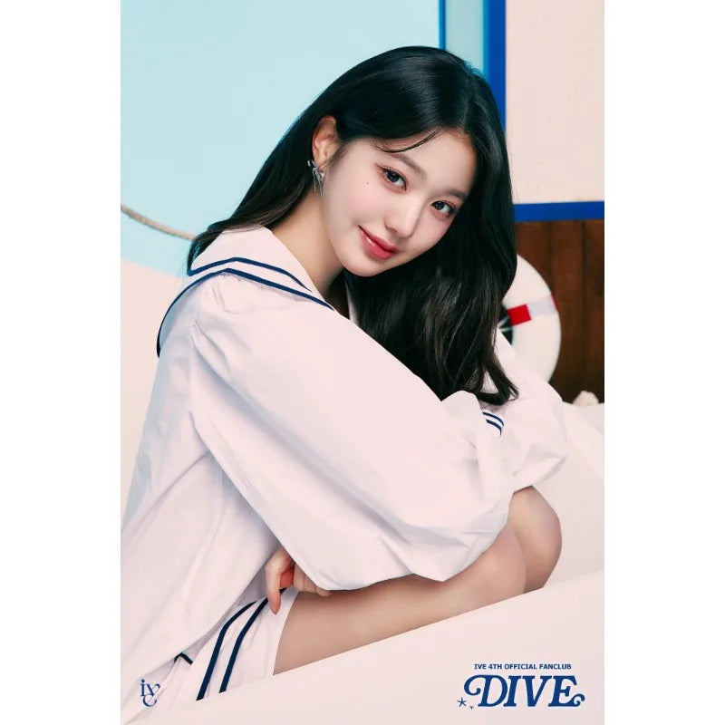 Korean Ive Group Jang Won Young Poster Singer Star Beautiful Girl Idol Canvas Painting Wall Art Living Room Home Decor Fans Gift