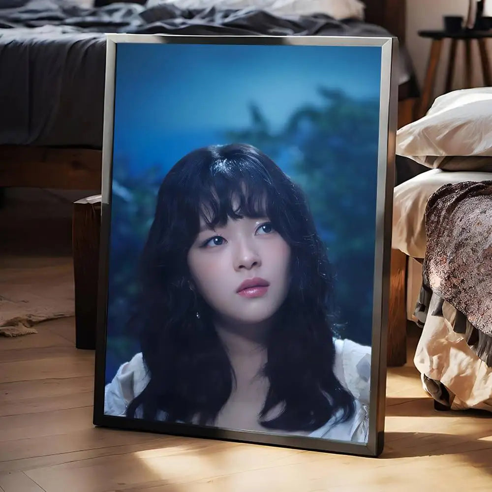 KPOP T-TWICE Jeongyeon  Poster Self-adhesive Art Waterproof Paper Sticker Coffee House Bar Room Wall Decor