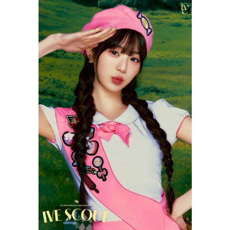 Korean Ive Group Jang Won Young Poster Singer Star Beautiful Girl Idol Canvas Painting Wall Art Living Room Home Decor Fans Gift