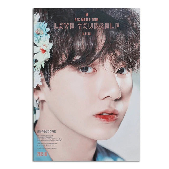 Kpop  Korean Boys Idol Music Group Star Poster and Prints Vintage Pictures Canvas Painting Nordic Style Wall Art Room Home Decor