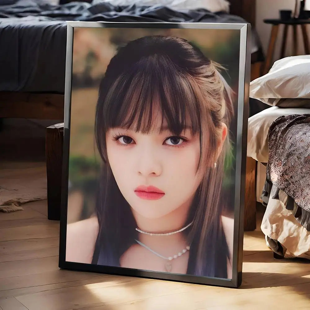 KPOP T-TWICE Jeongyeon  Poster Self-adhesive Art Waterproof Paper Sticker Coffee House Bar Room Wall Decor