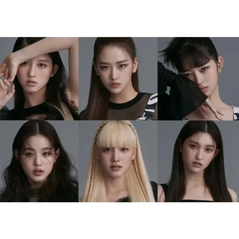 Kpop IVE Poster Wall Art Studio Album I’ve IVE Korean Fashion Cute Group Idol Picture Canvas Painting Room Home Decor Fans Gift