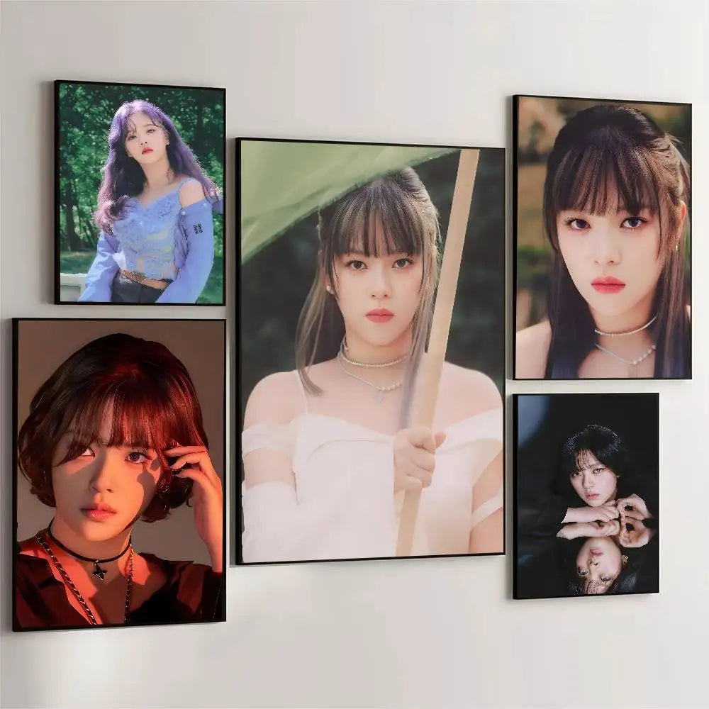 KPOP T-TWICE Jeongyeon  Poster Self-adhesive Art Waterproof Paper Sticker Coffee House Bar Room Wall Decor