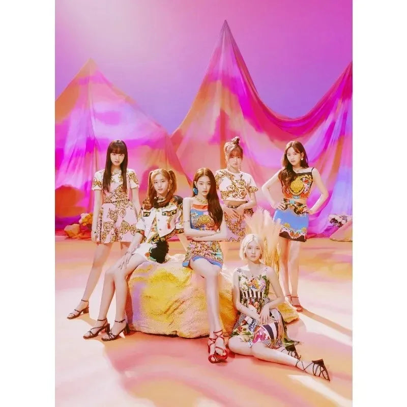 Kpop IVE Poster Wall Art Studio Album I’ve IVE Korean Fashion Cute Group Idol Picture Canvas Painting Room Home Decor Fans Gift