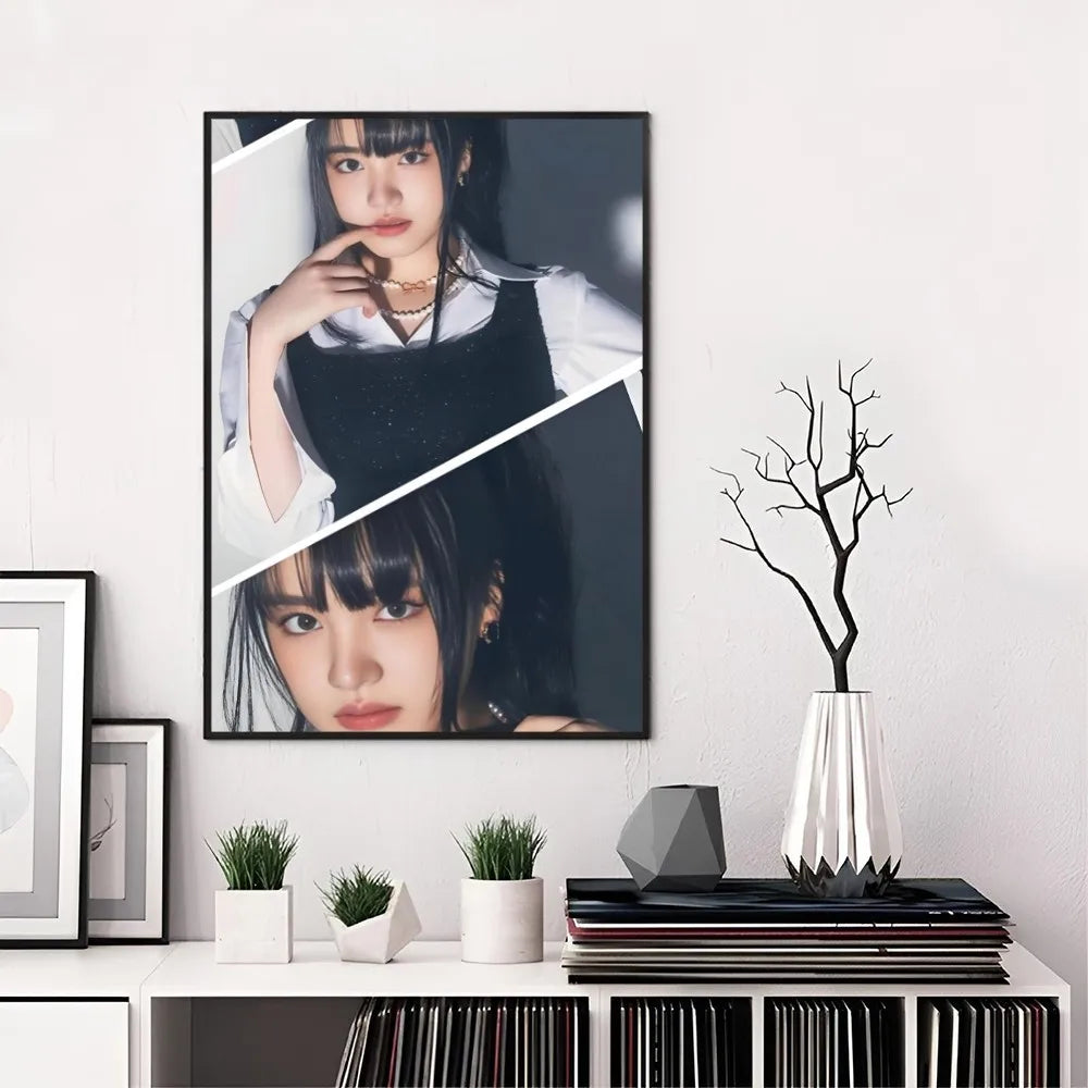 Kpop ive Poster Paper Print Home Living Room Bedroom Entrance Bar Restaurant Cafe Art canvas painting Decoration